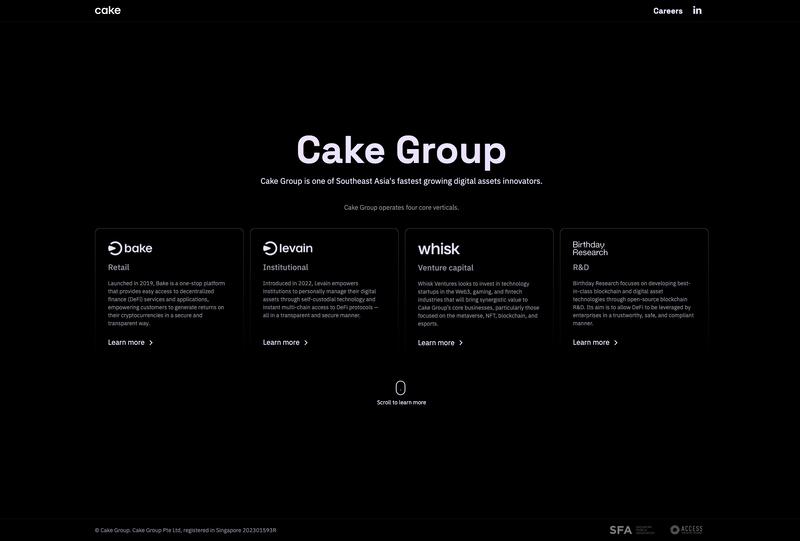 Cake Group Website